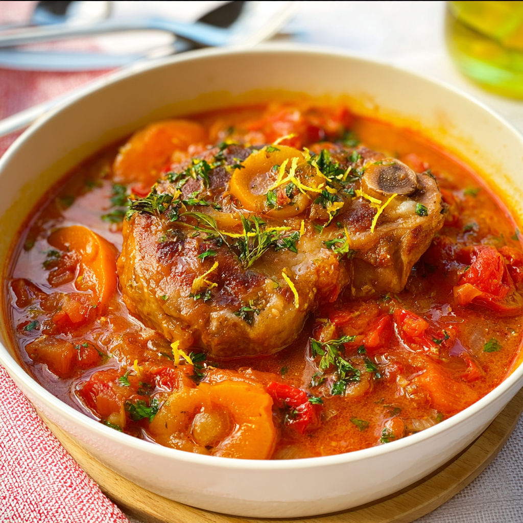 Plat généreux de dinde façon osso bucco à l’ancienne, plein de goût et super moelleux