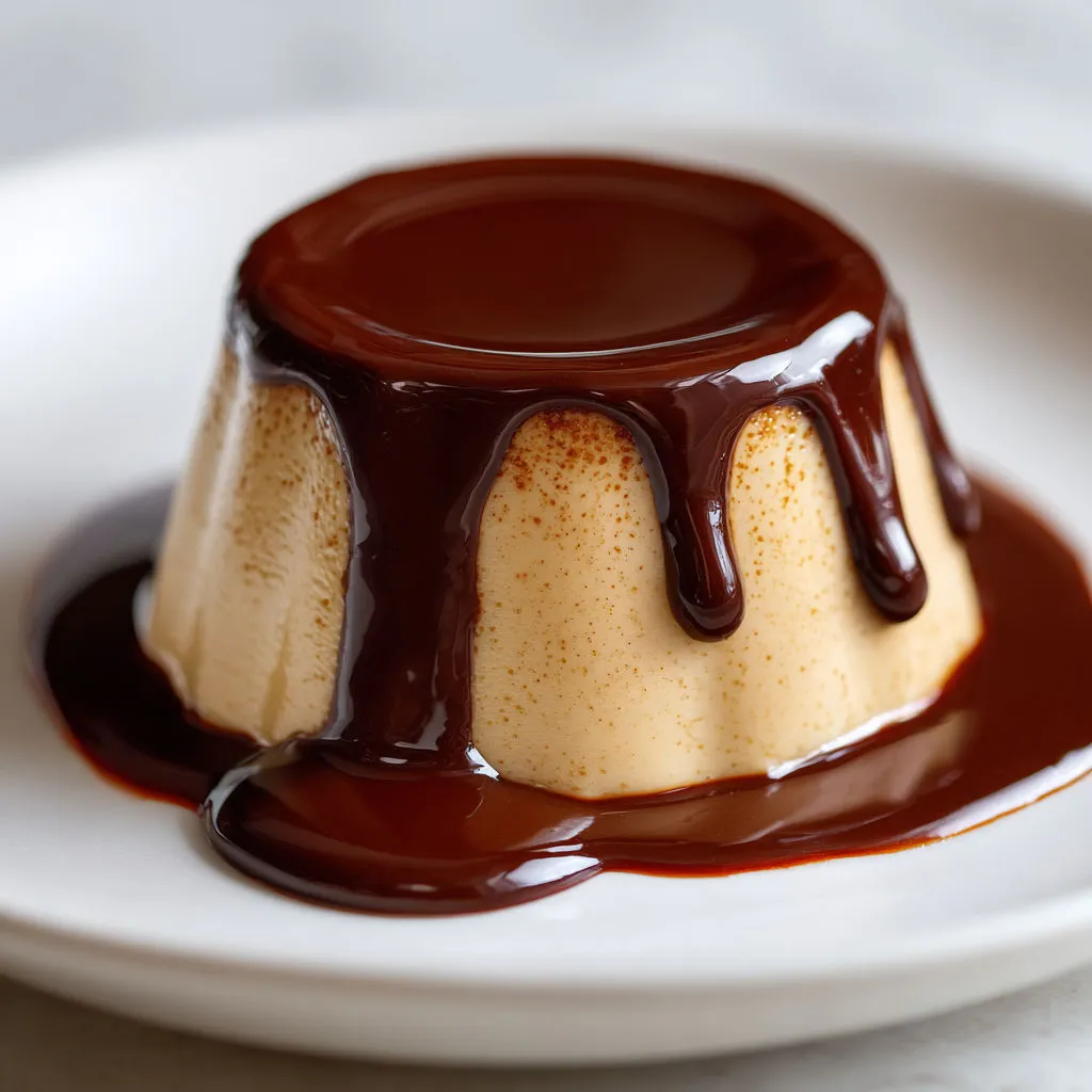 Dessert café tout doux nappé de sauce chocolat fondante et cœur moelleux.
