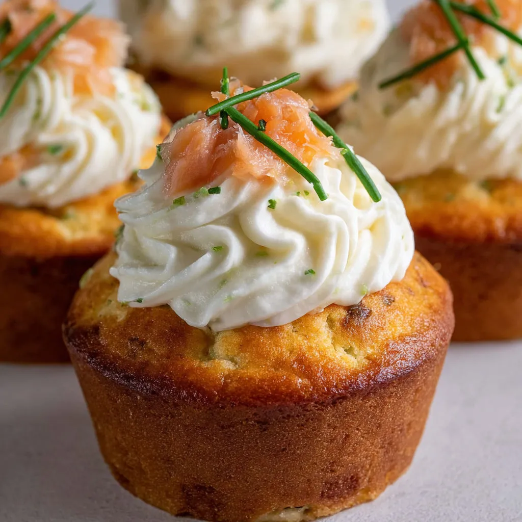 Cupcakes apéro saumon asperges, légers, parfumés, tout en douceur et onctuosité.