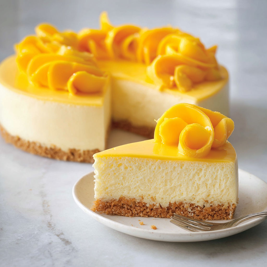Mousse mangue et crème légère, un dessert qui pulse la fraîcheur.