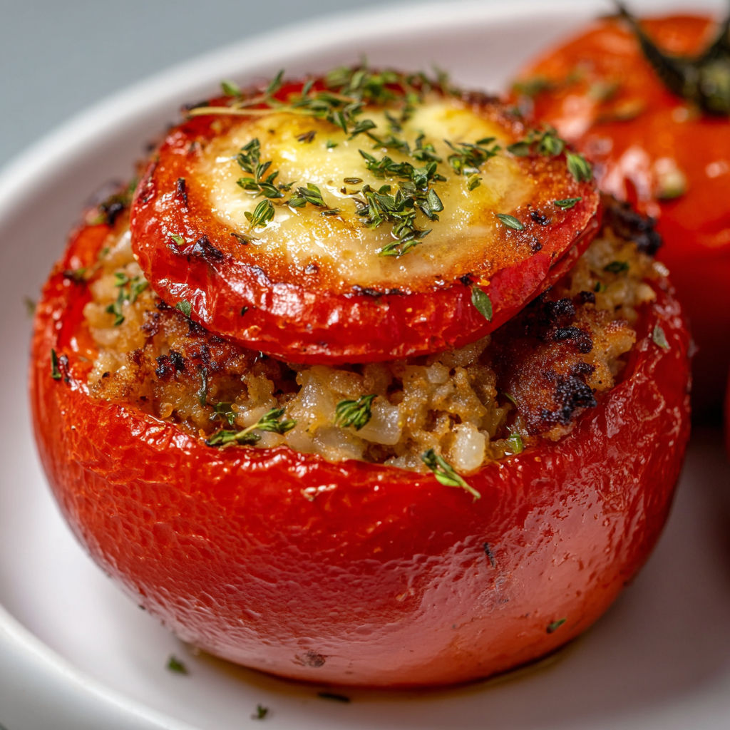 Tomates farcies gourmandes et faciles à préparer.