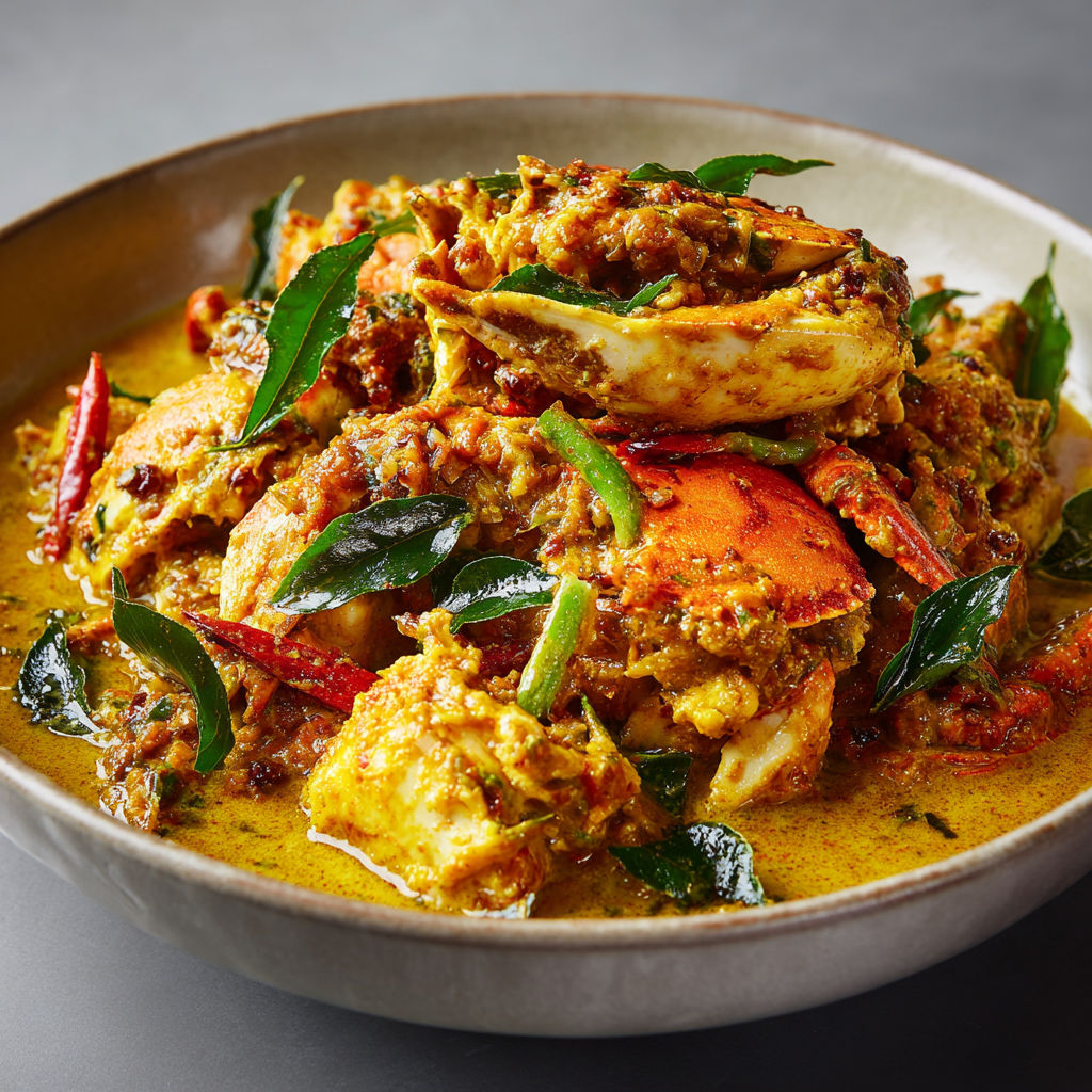 Un délicieux mélange Crabe et Noix de coco.