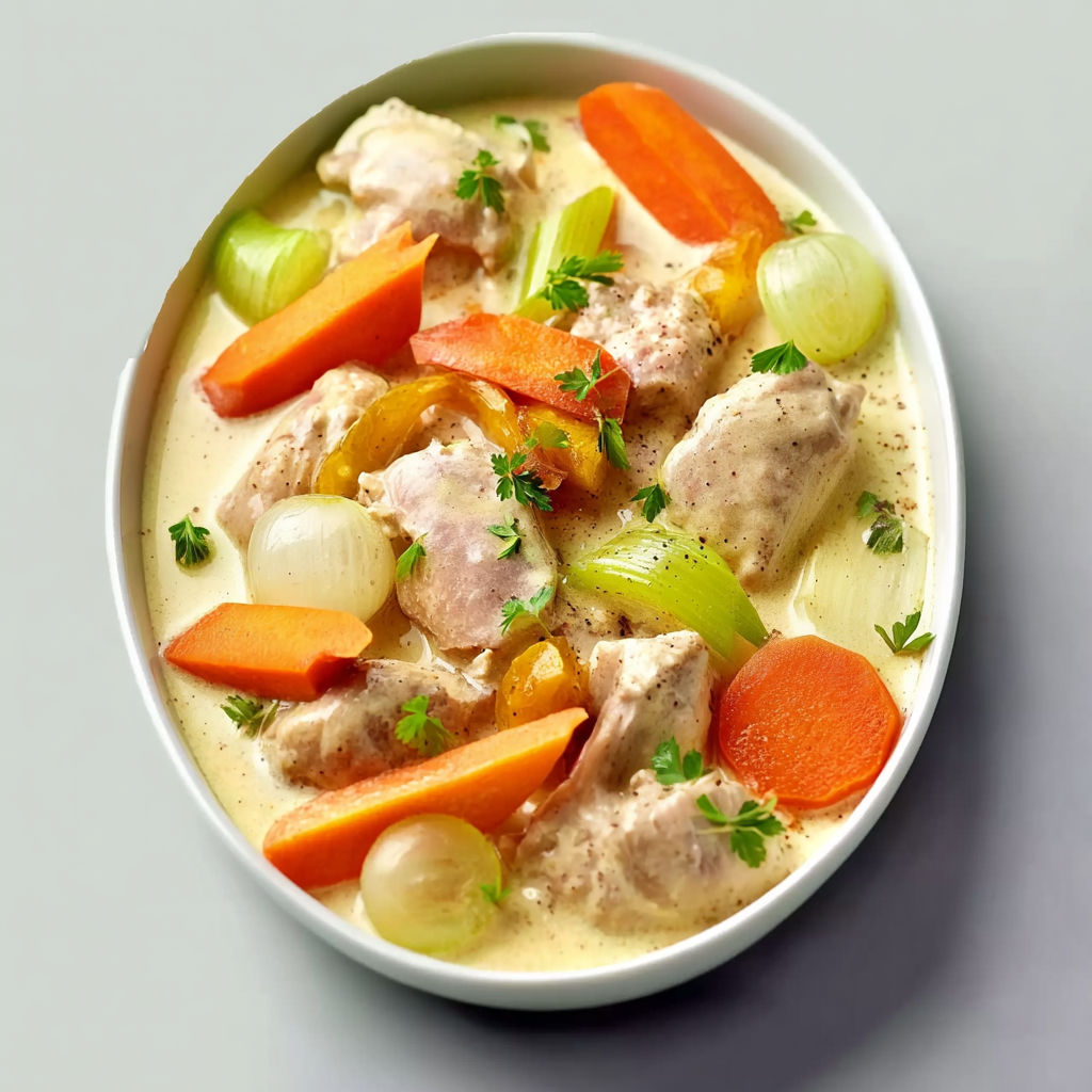 Délicieux mijoté de veau à la vanille, twist gourmand du classique, sauce savoureuse et enveloppante.