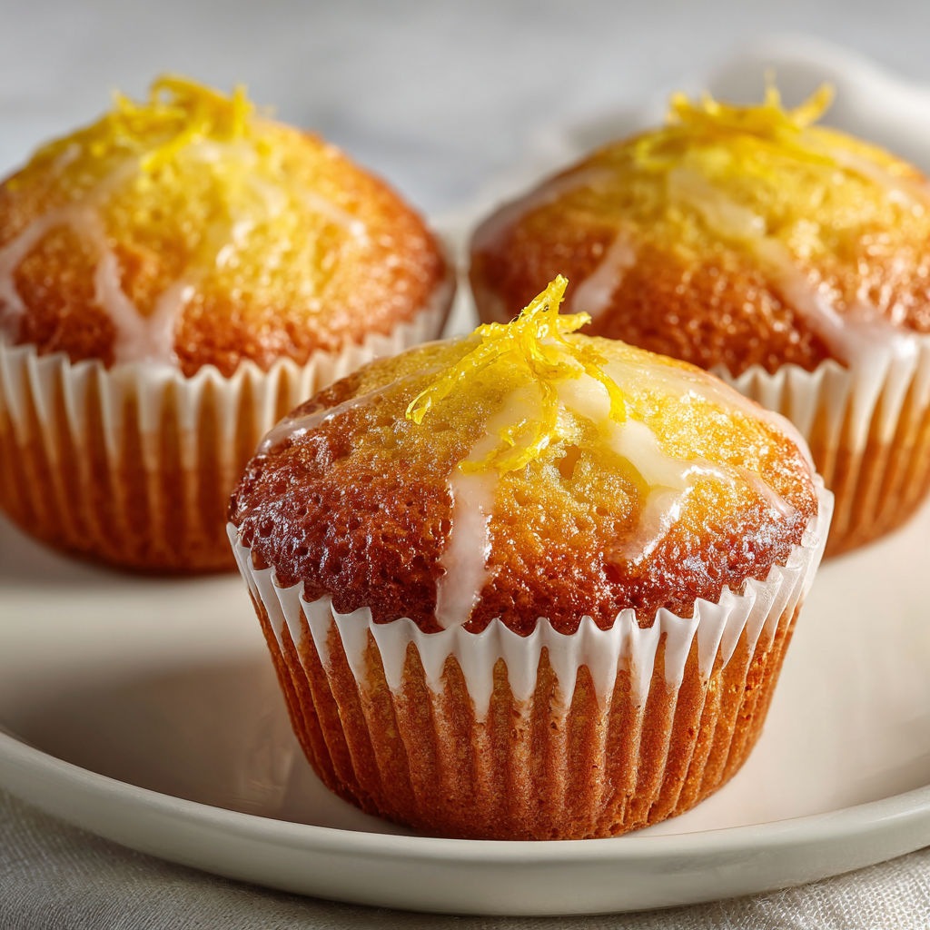 Mini cakes moelleux citron cœur fondant lemon curd, acidulés et super gourmands.