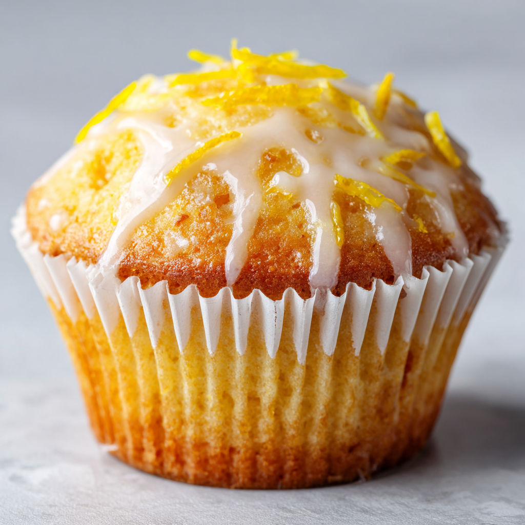 Mini cakes citron cœur coulant, dorés et légers, parfaits pour une pause sucrée express.