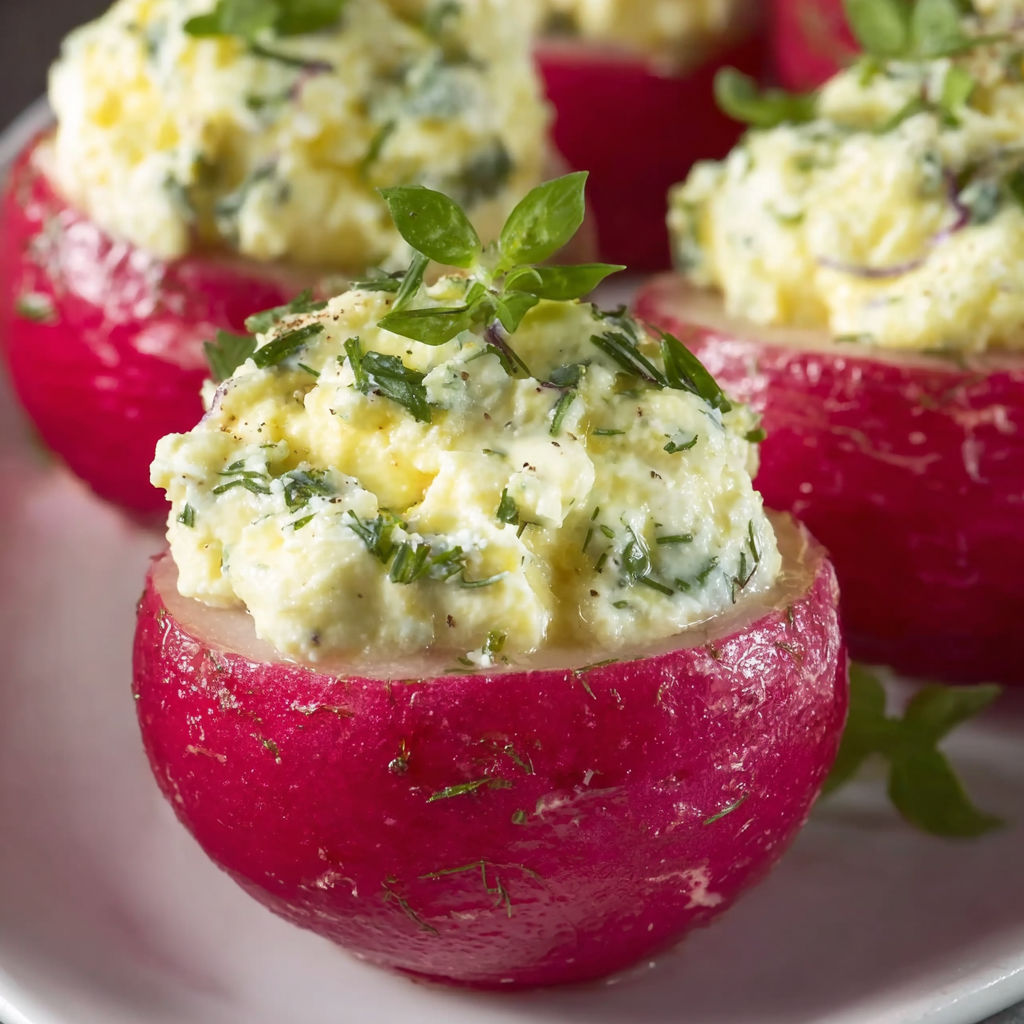 Ces radis farcis extra frais feront sensation à l'apéro !