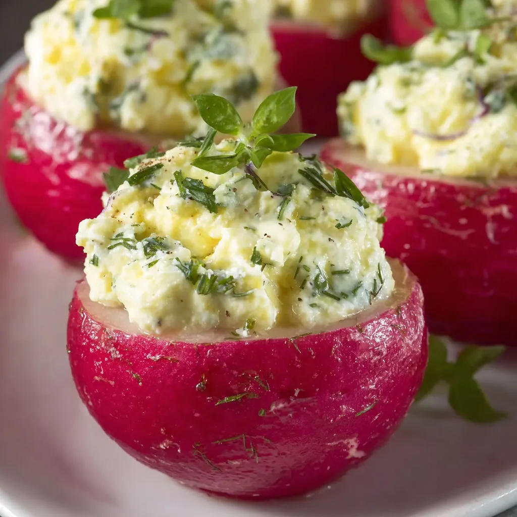 Ces radis farcis extra frais feront sensation à l'apéro !