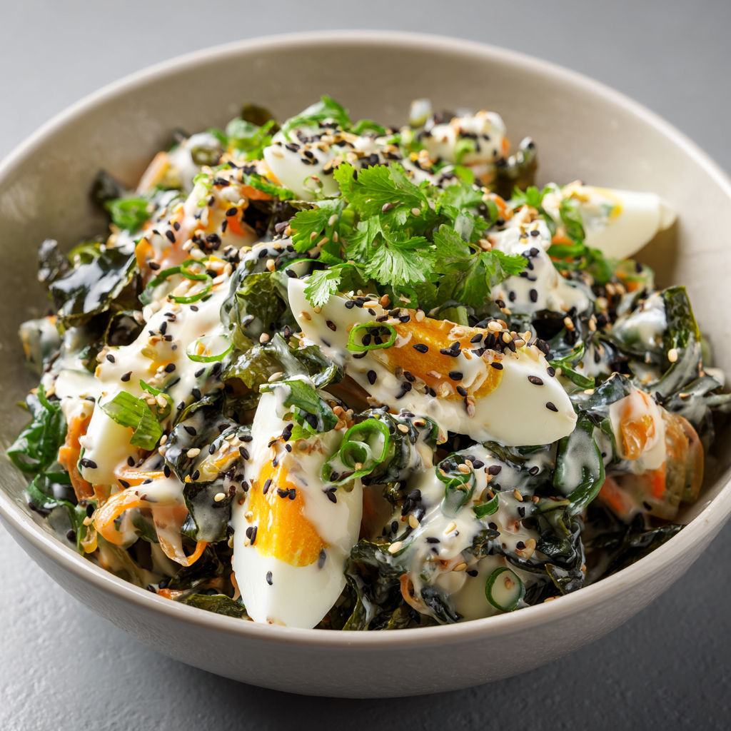 Plat frais et goûteux mêlant carottes croquantes pousses de soja coriandre et une sauce sésame vinaigrée style asiatique.