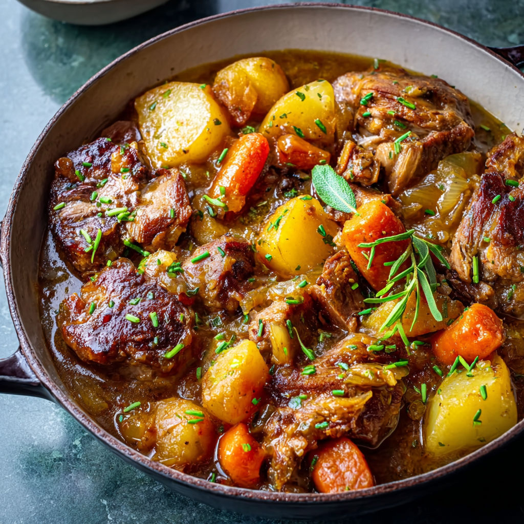 Irish stew façon grand-mère : agneau tendre, pommes de terre et carottes.