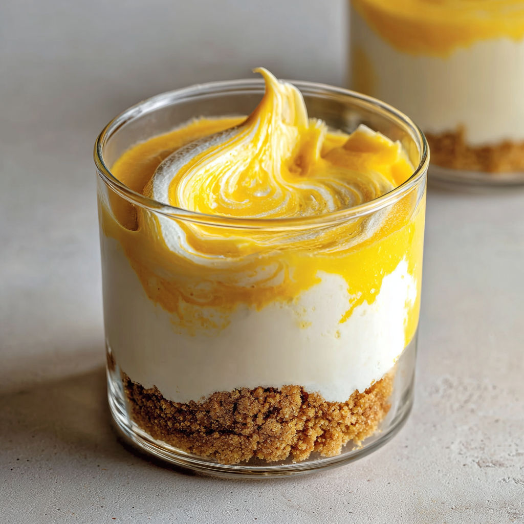 Dessert Verrine Citron Moelleux Inspiré Cheesecake Sans Four.