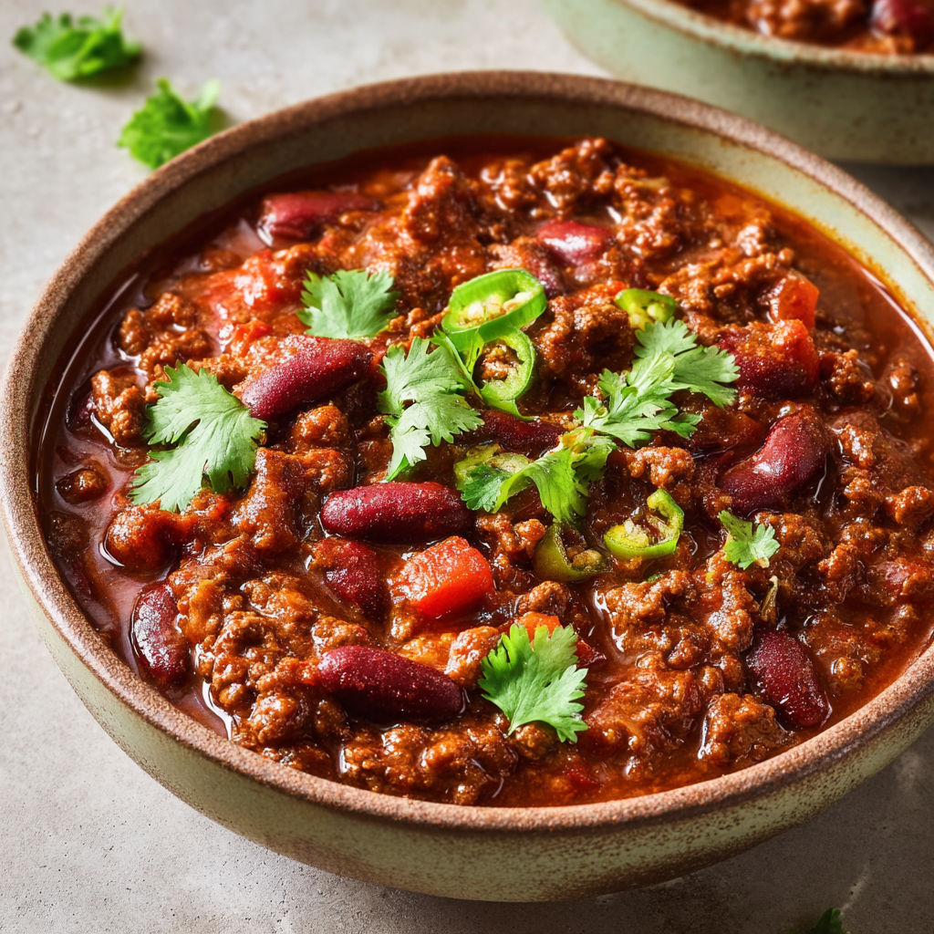 Une marmite de boeuf mijoté avec haricots rouges.
