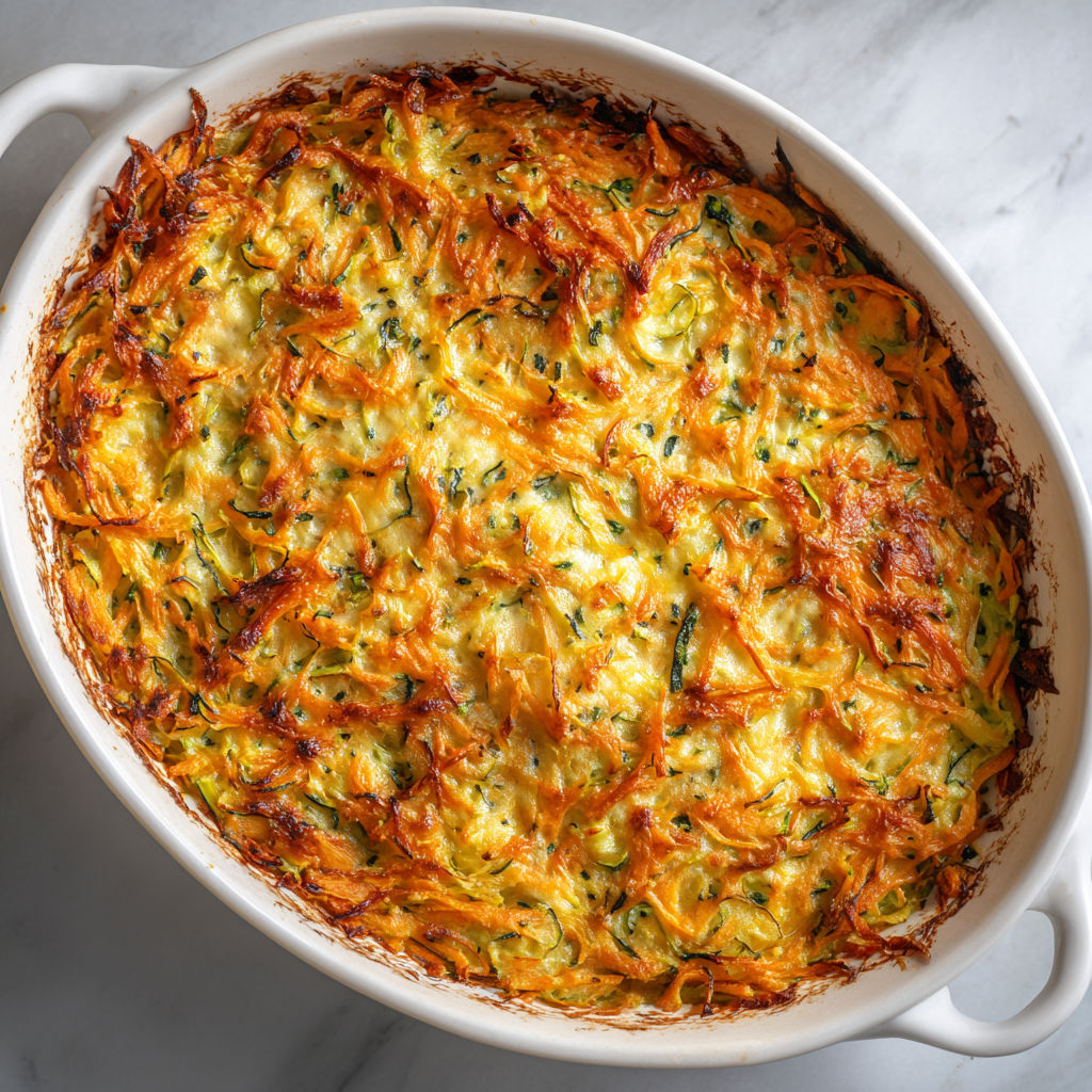 Légumes râpés au four au paprika et cumin, ultra léger et gourmand.