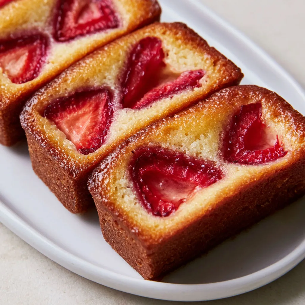 Financiers Fraises Gourmands et Beurre Noisette Ultra Moelleux.