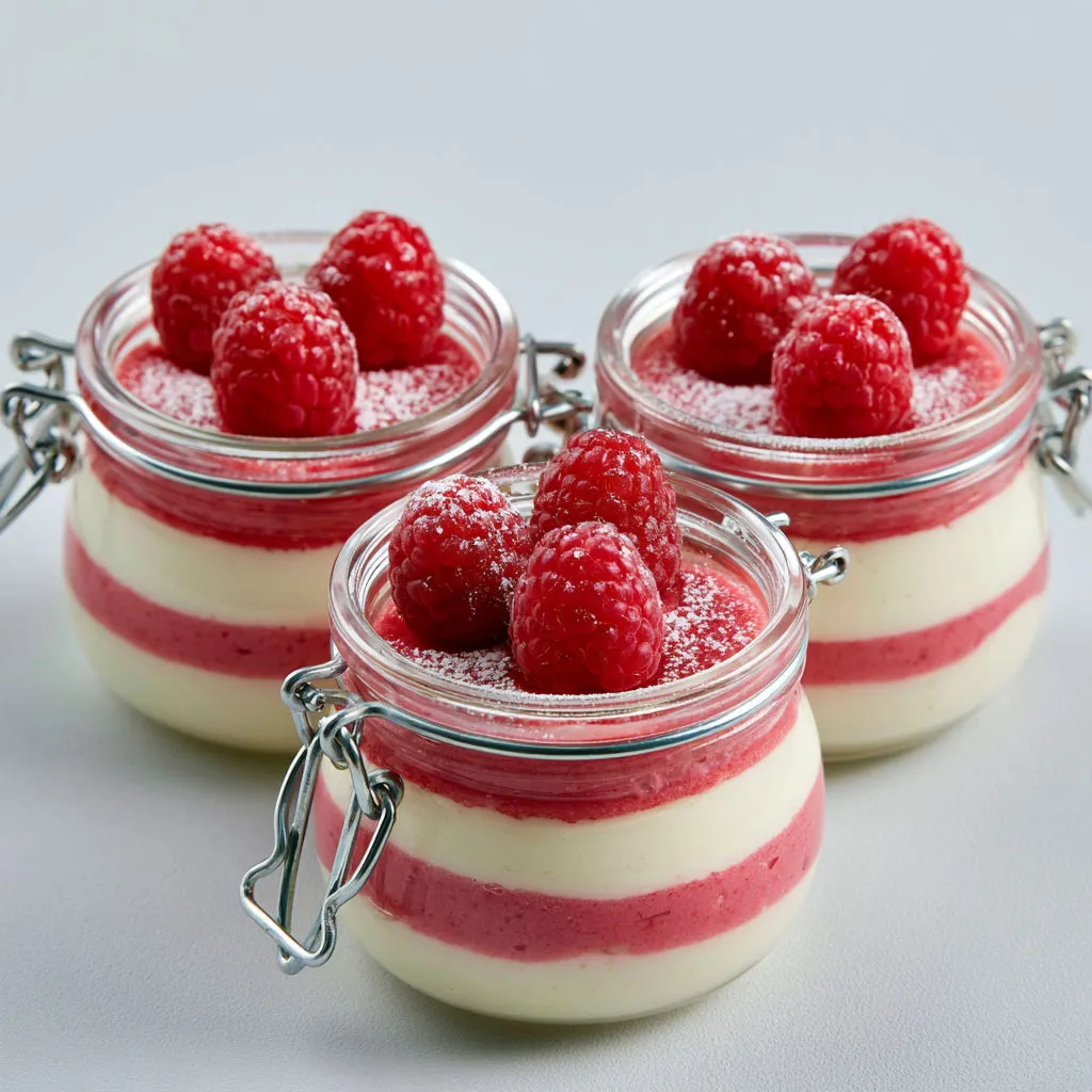 Verrines mascarpone-framboise citron, fraîches et onctueuses.
