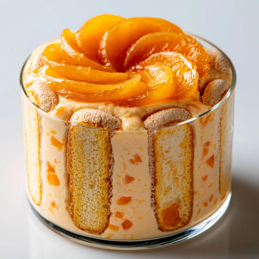Une verrine maison pleine d'abricots, légère et super élégante.