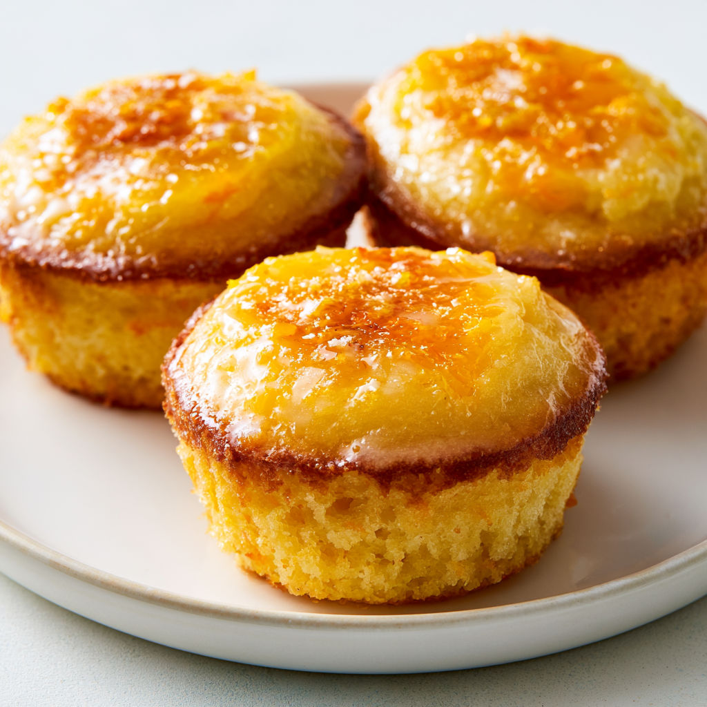 Gâteau moelleux orange-citron, glaçage léger plein de saveurs d’agrumes.