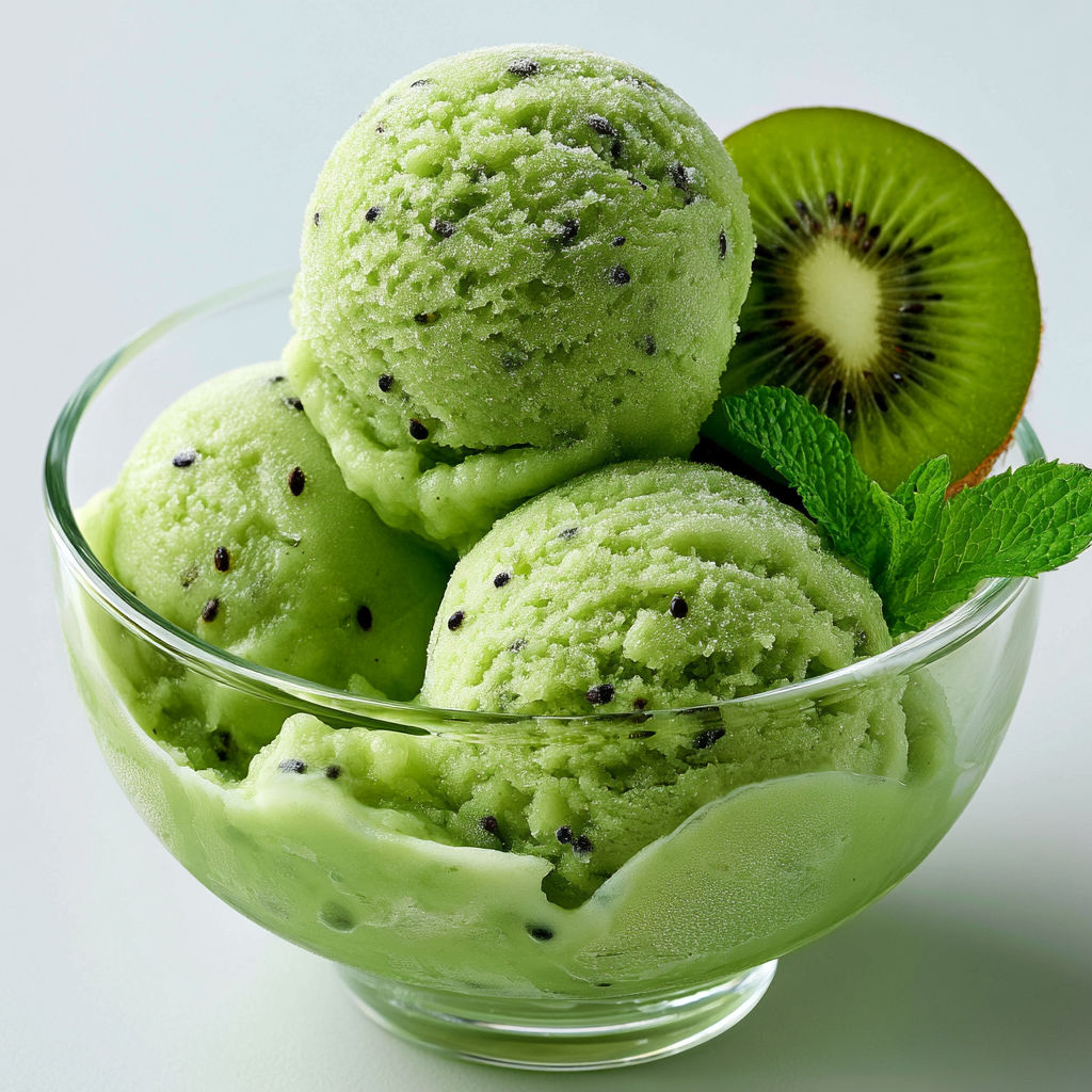 Dessert Glacé Kiwi Menthe Ultra Fruitée.