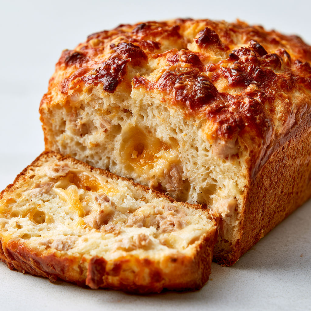 Un savoureux cake au thon prêt à être dégusté par tous.