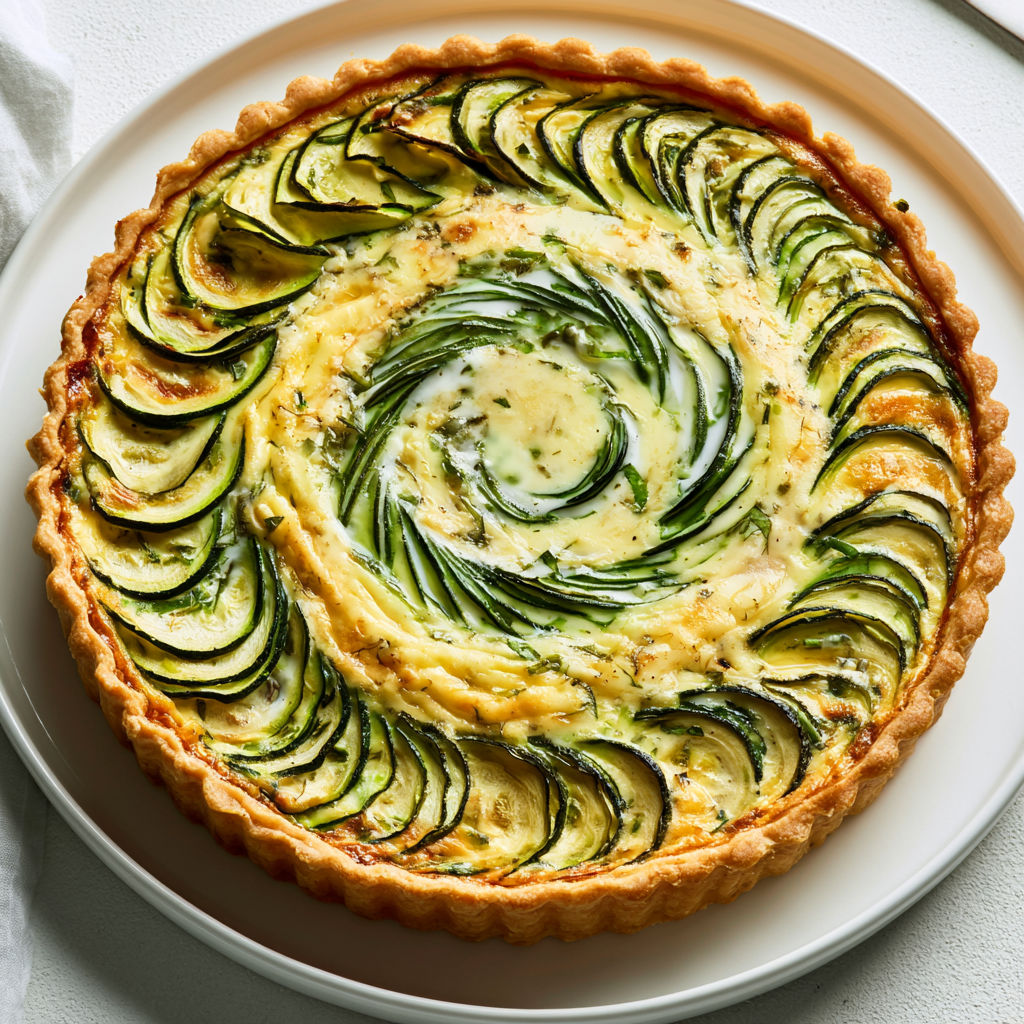 La tarte aux courgettes qui fait fondre tout le monde en été, avec parmesan, chèvre et basilic.