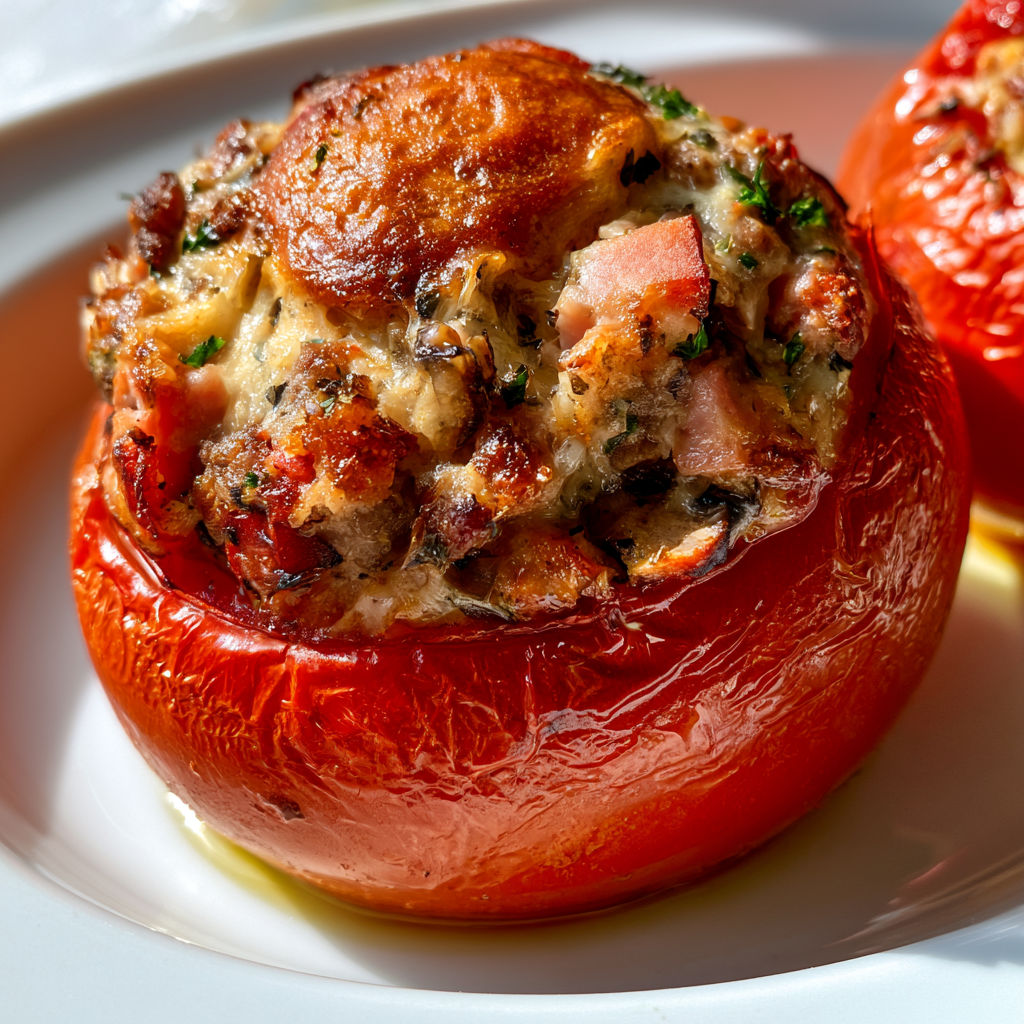 Tomates farcies version Anne-Sophie Pic, parfaites pour sublimer vos repas d'été.