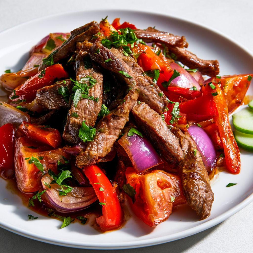 Un vrai lomo saltado péruvien, qui met tout le monde d’accord dès la première bouchée.