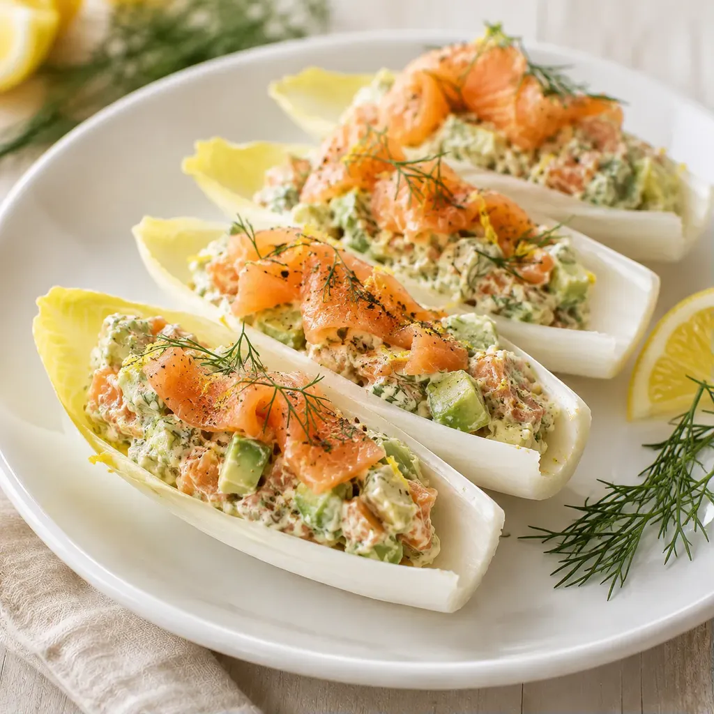 Saumon Avocat Endives Farcies