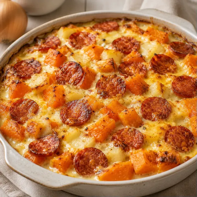 Potimarron et Chorizo