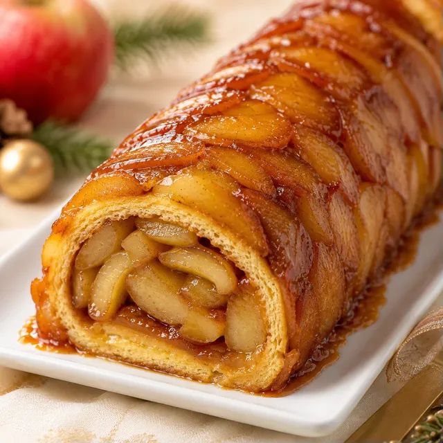 Bûche Tatin Noël Parfumé
