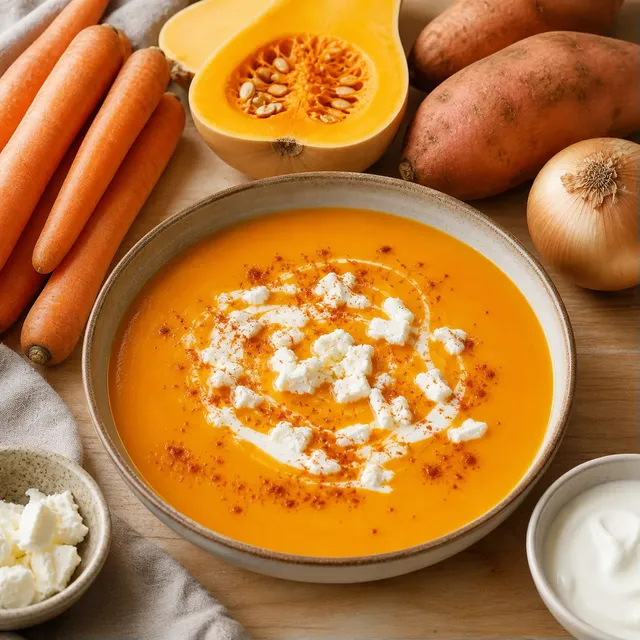 Butternut, Patate Douce, Carottes