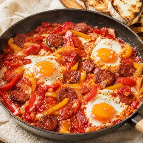 Tomates, Poivrons & Chorizo