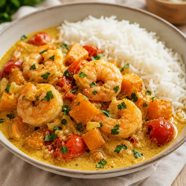 Crevettes Lait & Coco