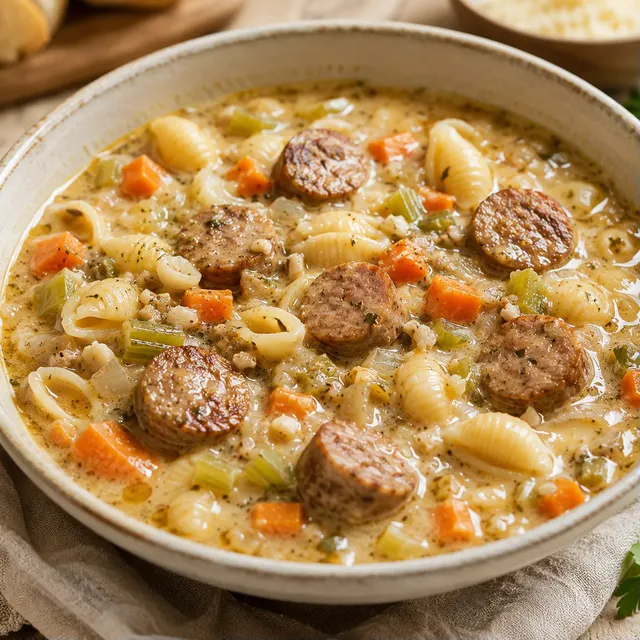 Soupe Crémeuse Saucisses