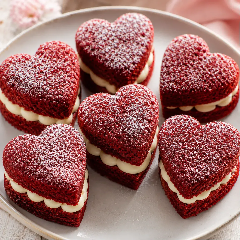Cœurs Red Velvet Tendres