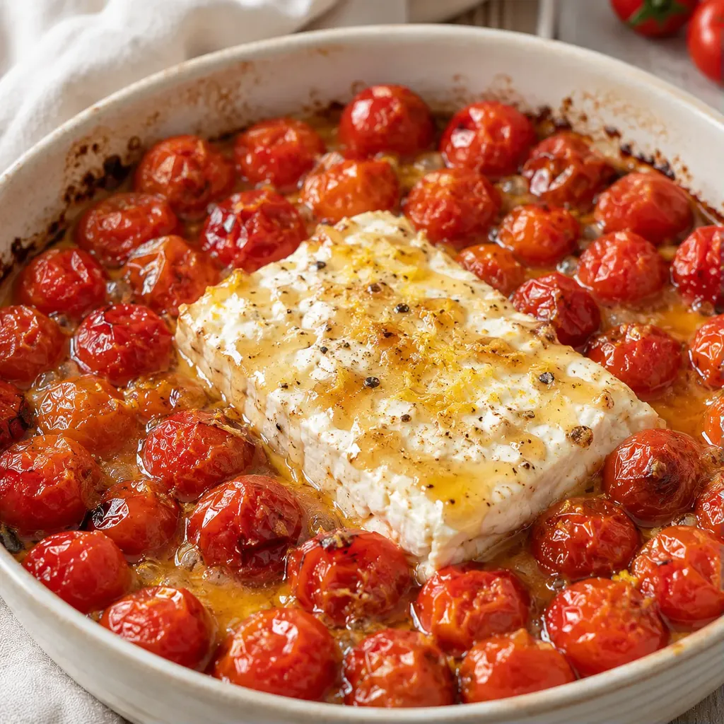 Tomates et féta au four