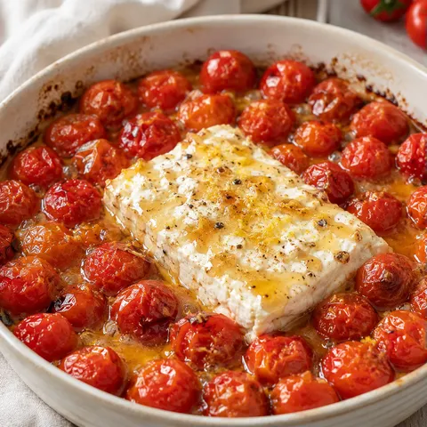 Tomates et féta au four