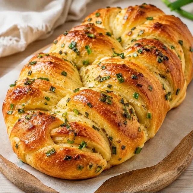 Pain tressé savoureux