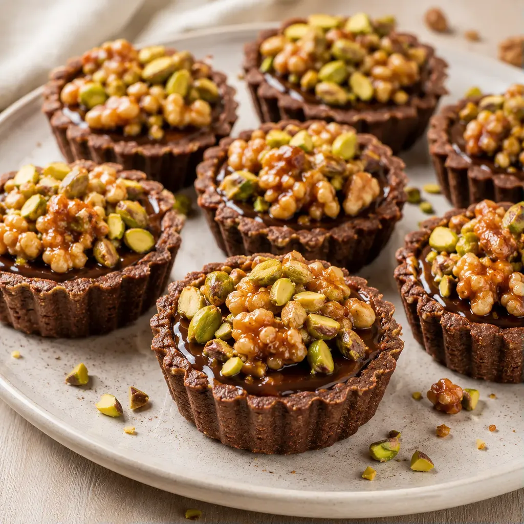 Tartelettes Chocolat noix Florentine