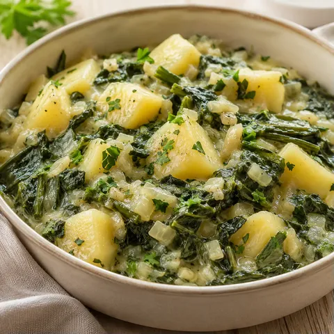 Blettes et pommes fondantes