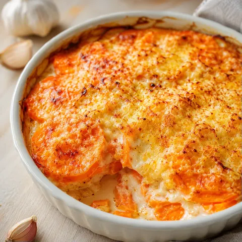 Gratin de patates douces crémeux