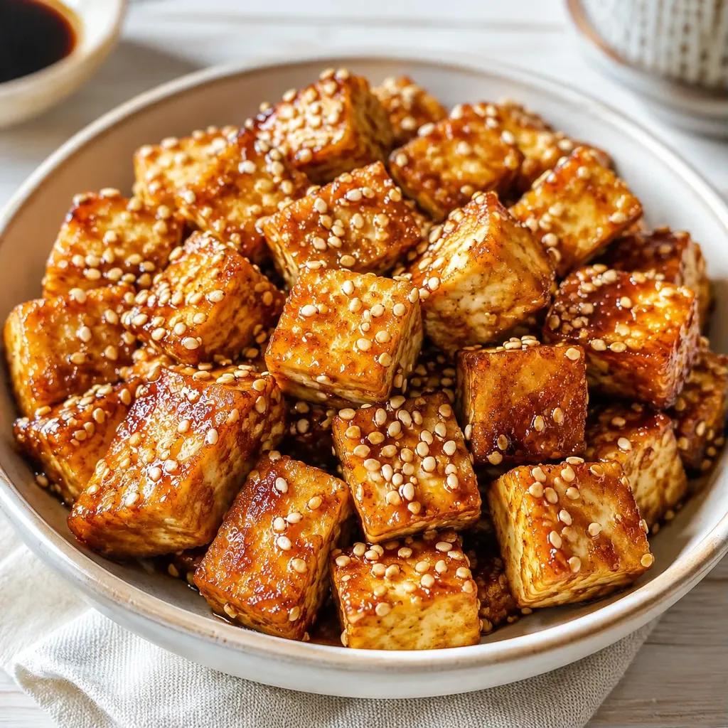 Tofu croustillant et sésame