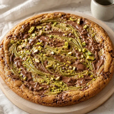 Pistache Chocolat Cookie Pizza