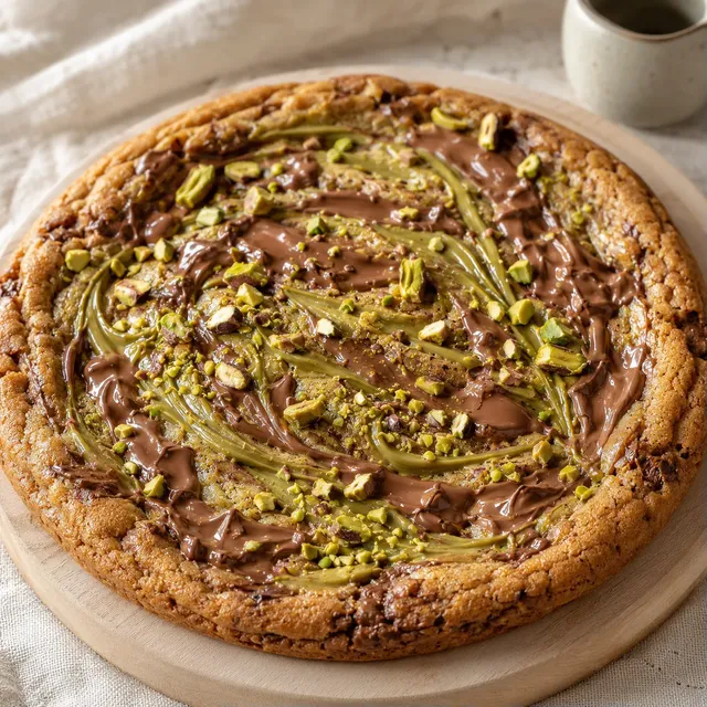 Pistache Chocolat Cookie Pizza