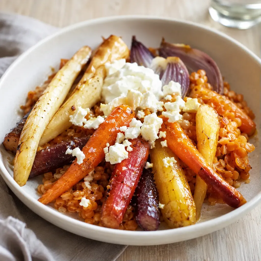 Carottes et panais rôtis
