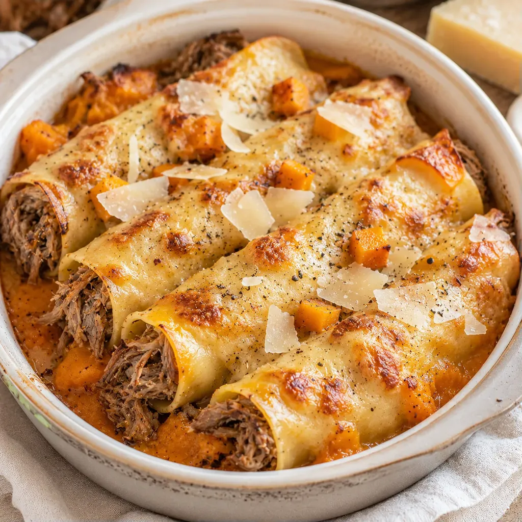 Cannelloni au confit canard