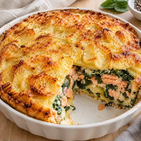 Croustillant Saumon Épinards