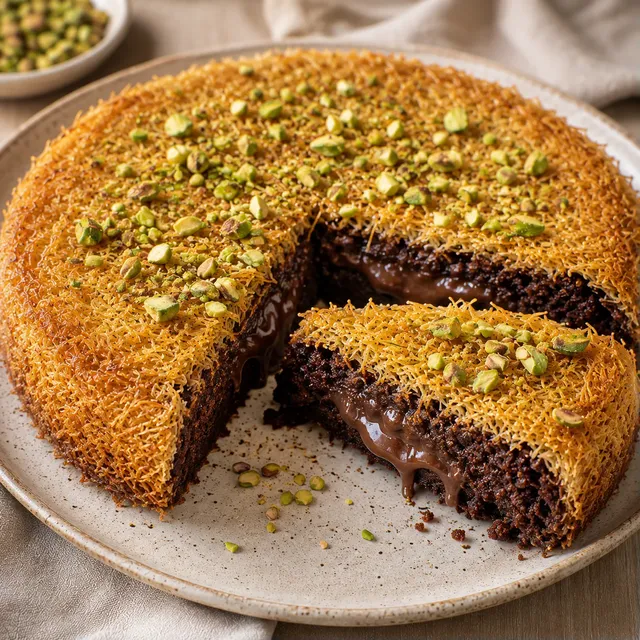 Kunafa chocolat pistache