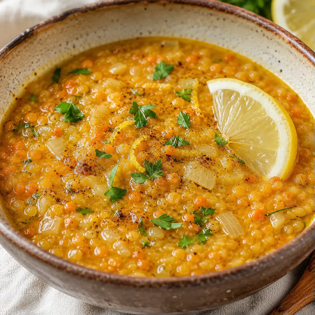 Lentilles fraîches citronnées