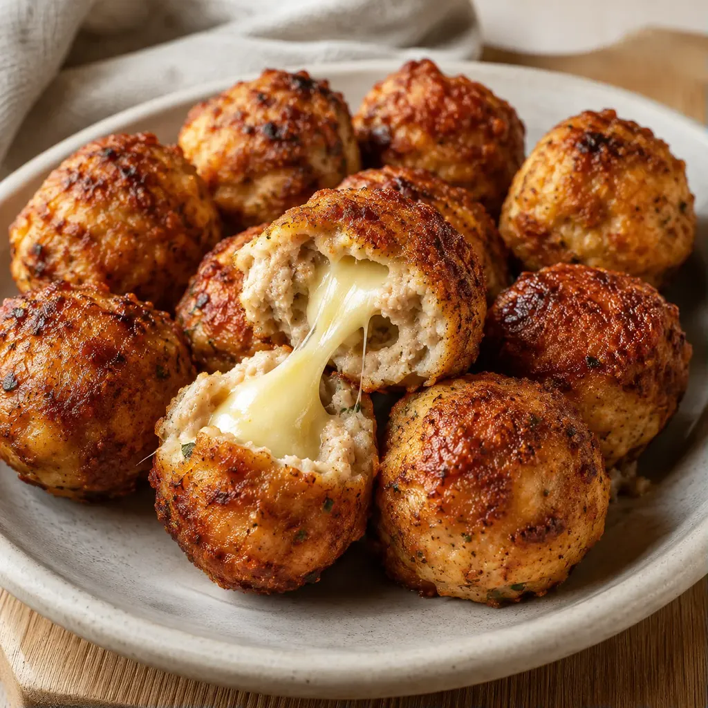 Poulet et fromage fondant