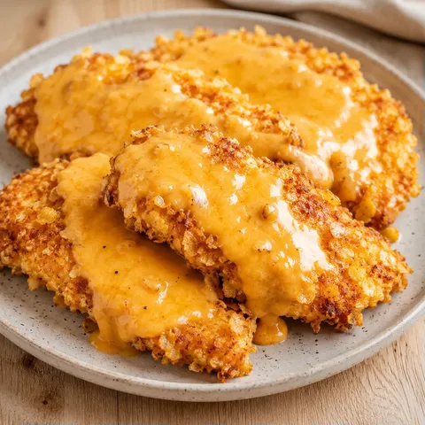 Poulet sauce cheddar