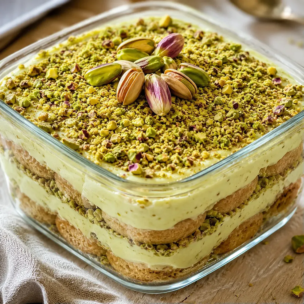 Dessert sain pistache